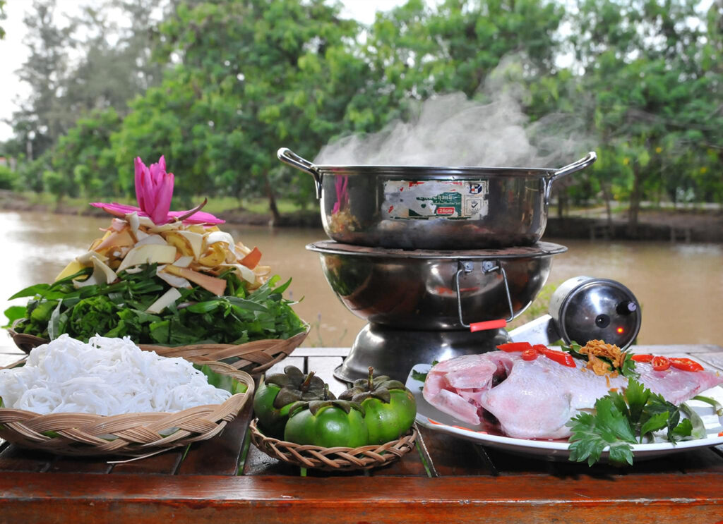 enjoyed in the peaceful, lush surroundings of the Delta.