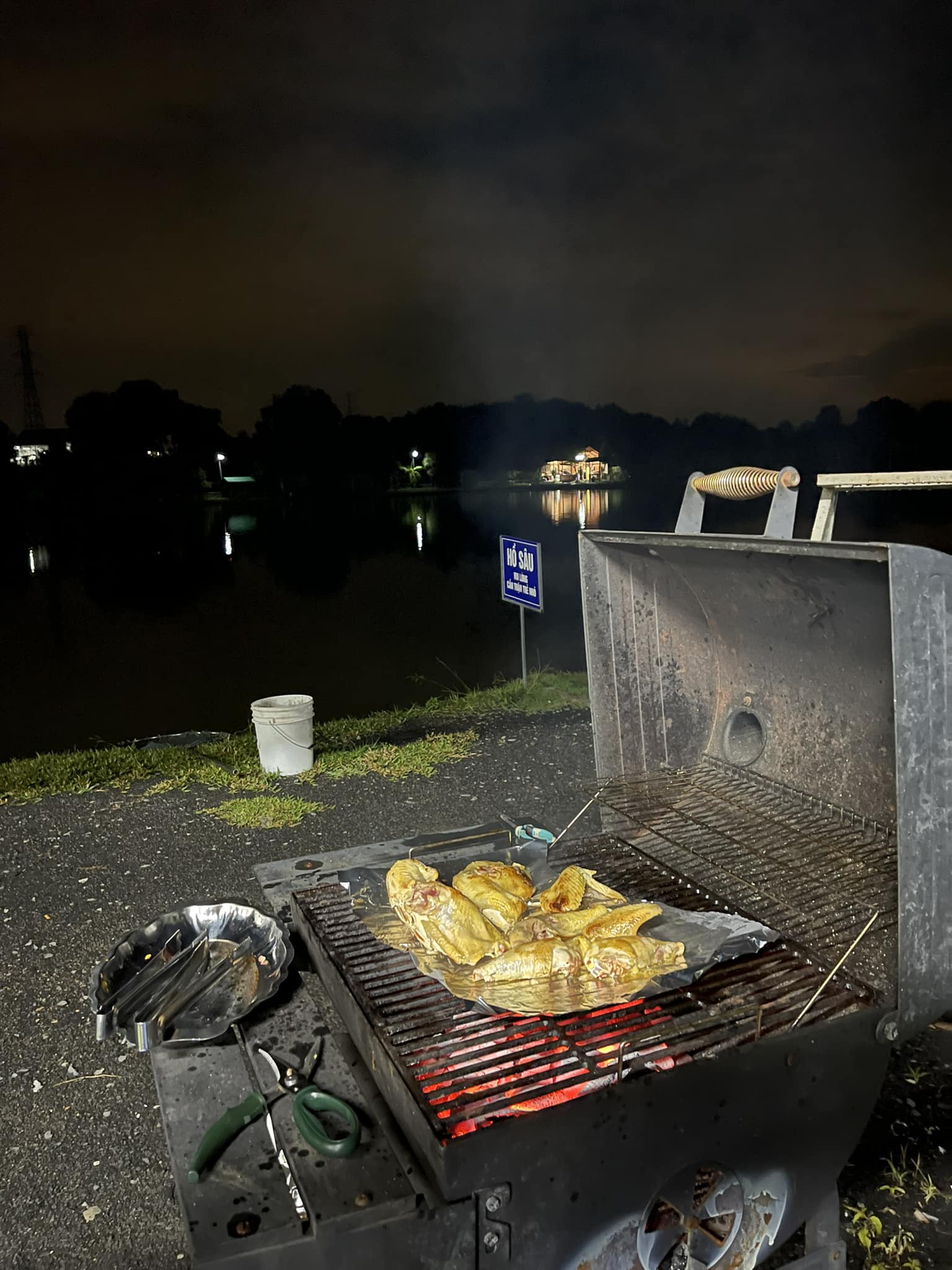 Night-fishing-and-BBQ-at-bull-arena-fishing-park-lake-vietnam-tour-trip-travel-adventure-new-year-2026