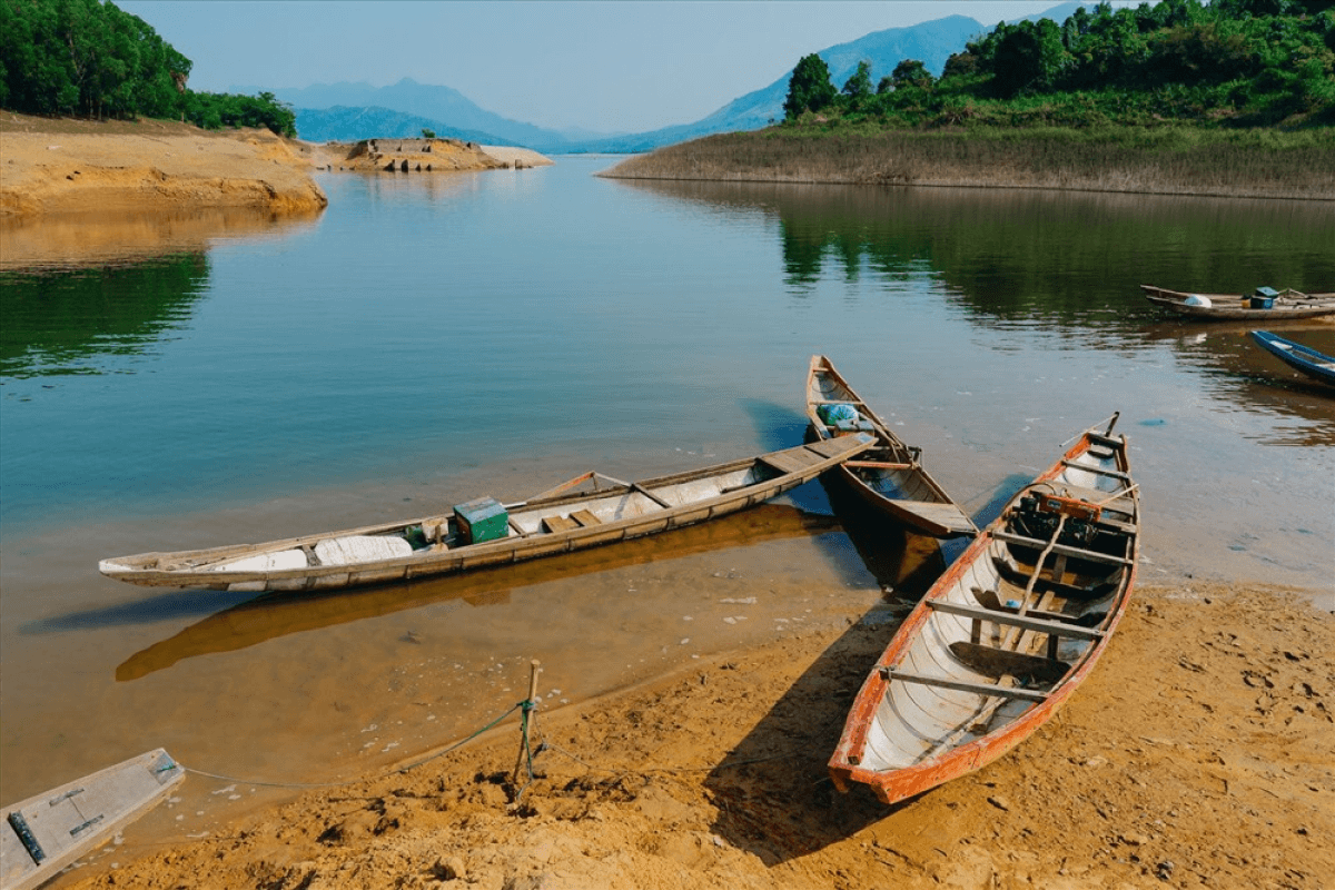 Rao Quan Hydroelectric Reservoir, Quang Tri Province, Vietnam