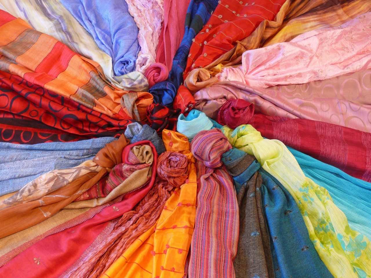 local silk scarves