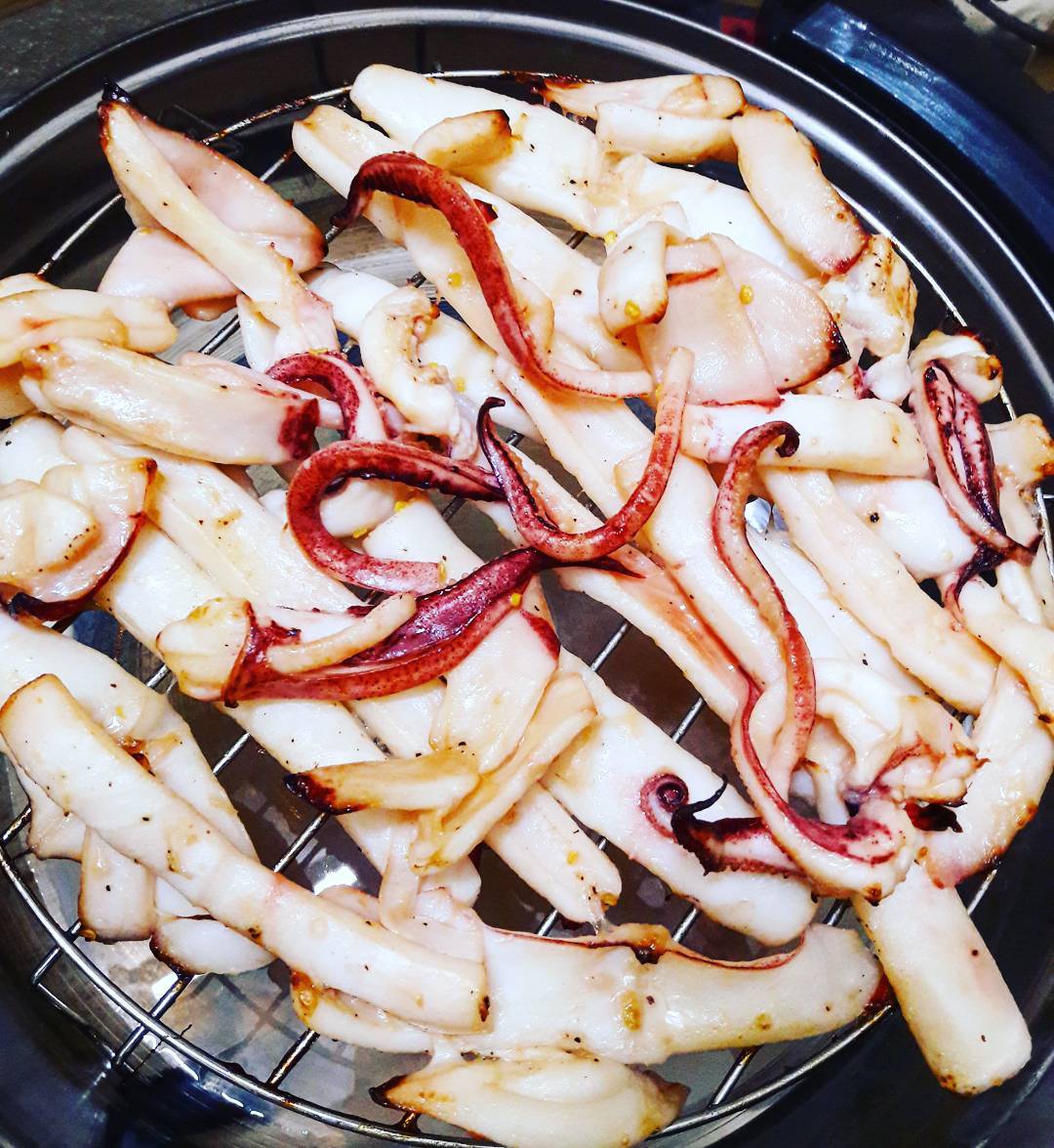 Grilled Squid with Chili Salt