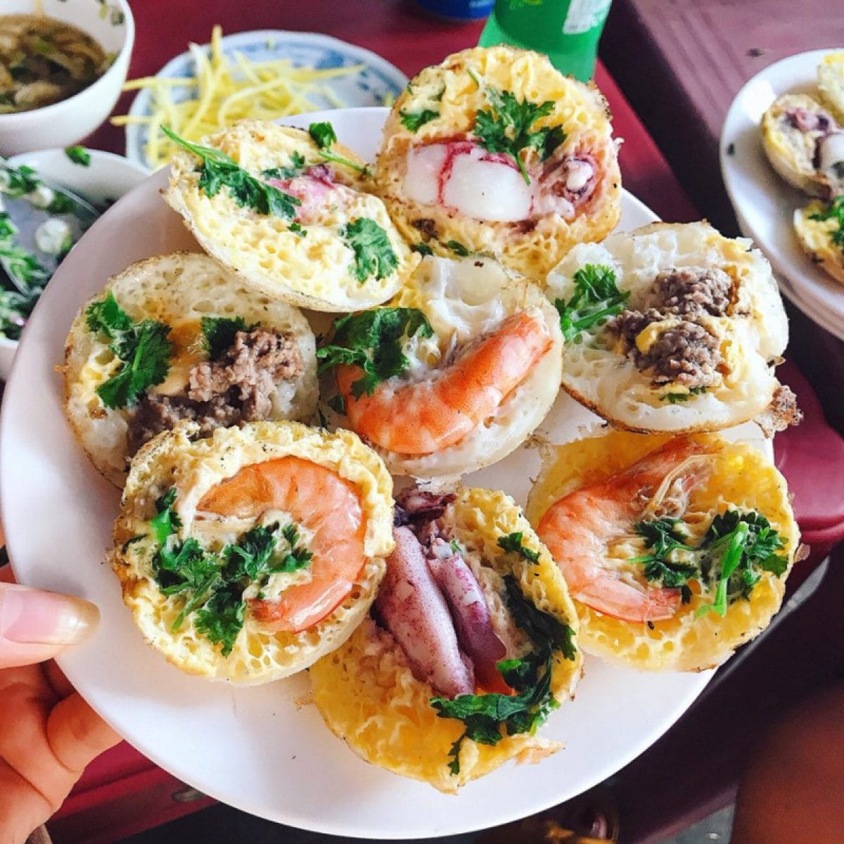 crispy savory pancakes (Bánh Căn and Bánh Xèo Ninh Thuận)