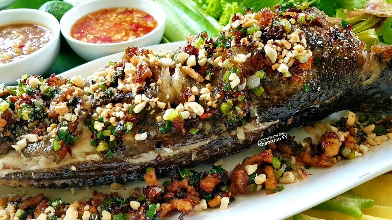 Cá Lóc nướng trui