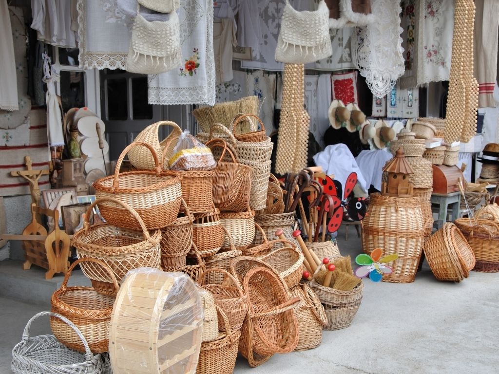 handcrafted bamboo items