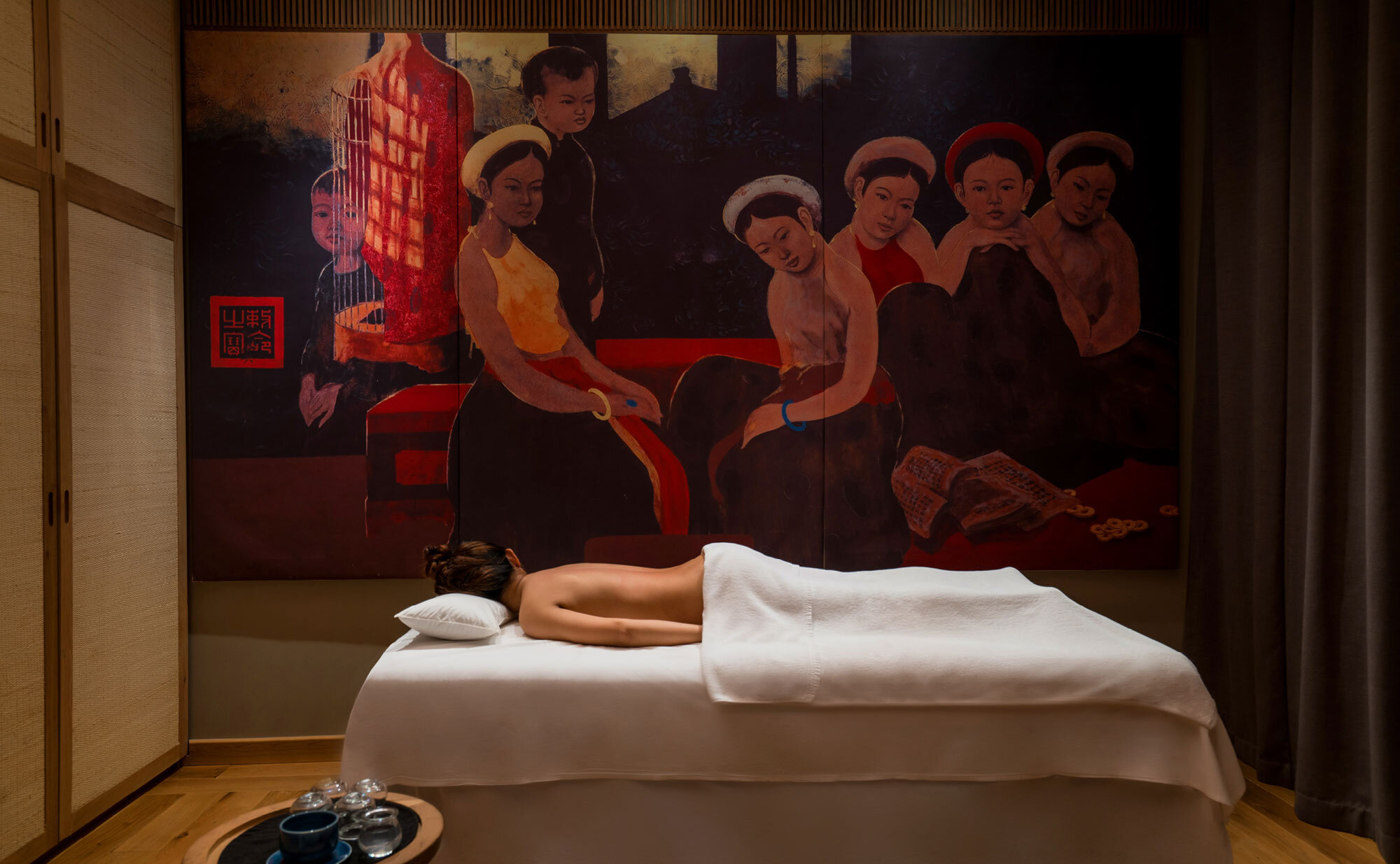 Relaxing spa at the 6-star Amanoi resort.