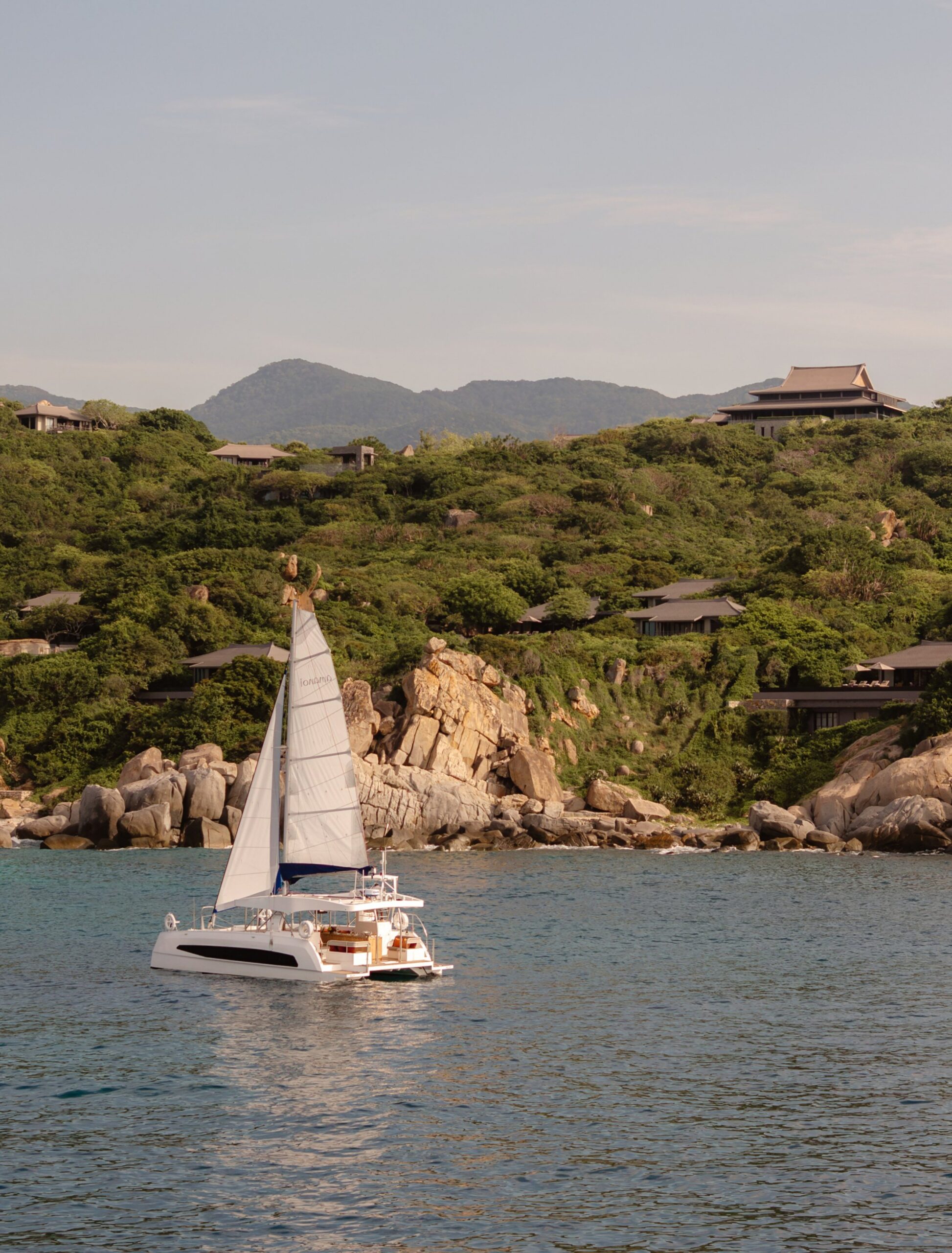 amanoi vietnam-experience catamaran aerial