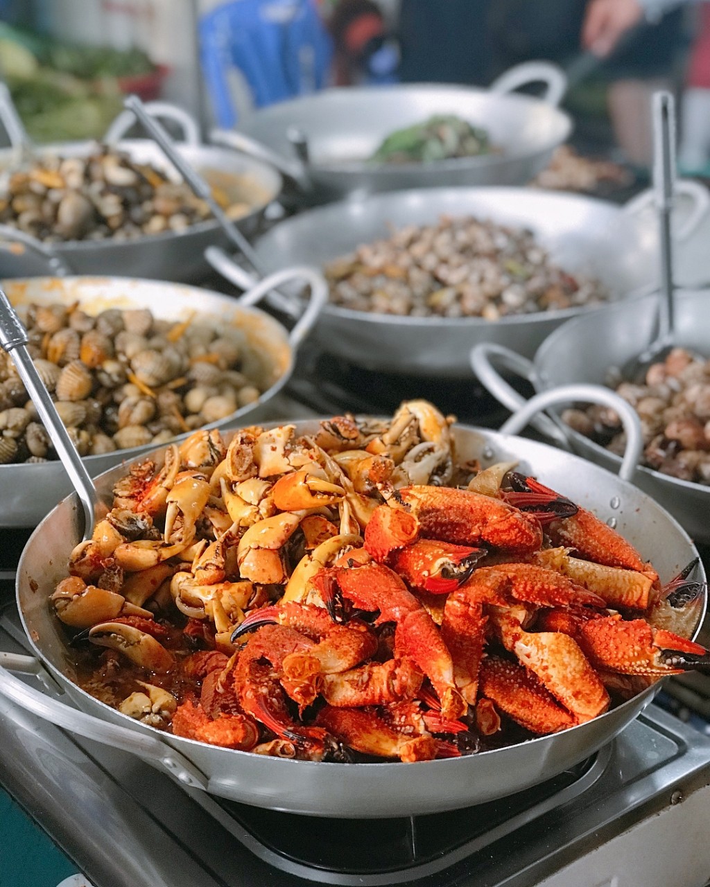 Fresh, delicious seafood in Can Gio