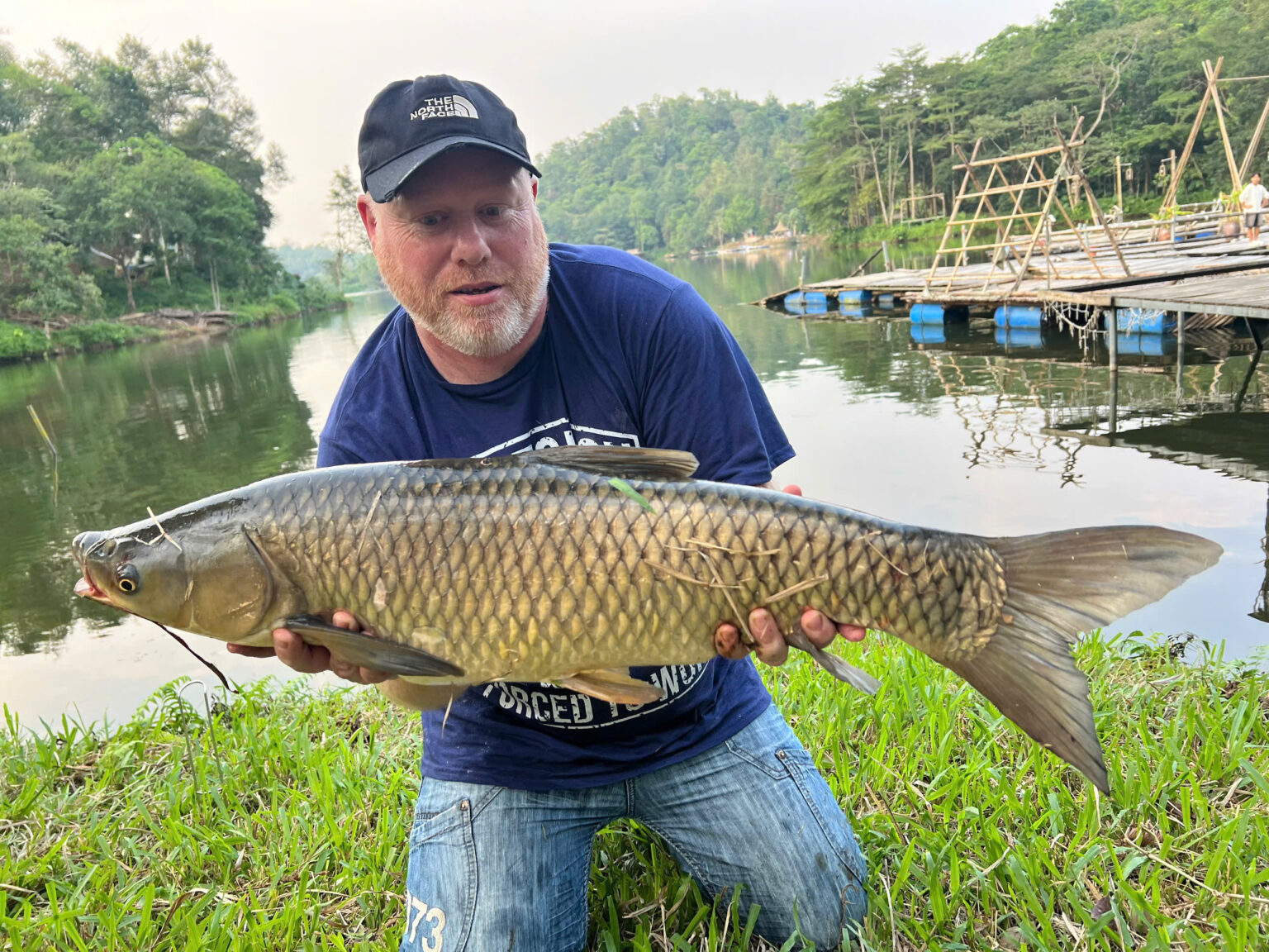 A giant fish took the bait in Ba Vi, northern Vietnam.
