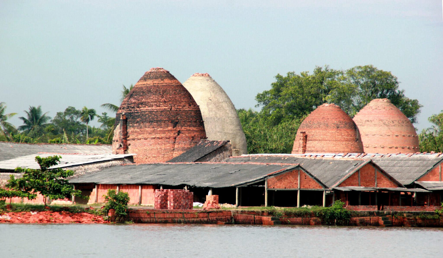 The traditional brick kilns, Viet Nam